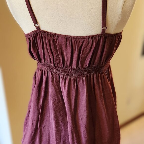 Vintage, Warehouse One, Burgundy Tank Top | Retro Style, Brass Buttons, M, Boho - Picture 4 of 10